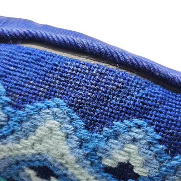 Bucilla Needlepoint Pillow Four Way Bargello Kaleidoscope 12" Square Completed - Picture 5 of 13